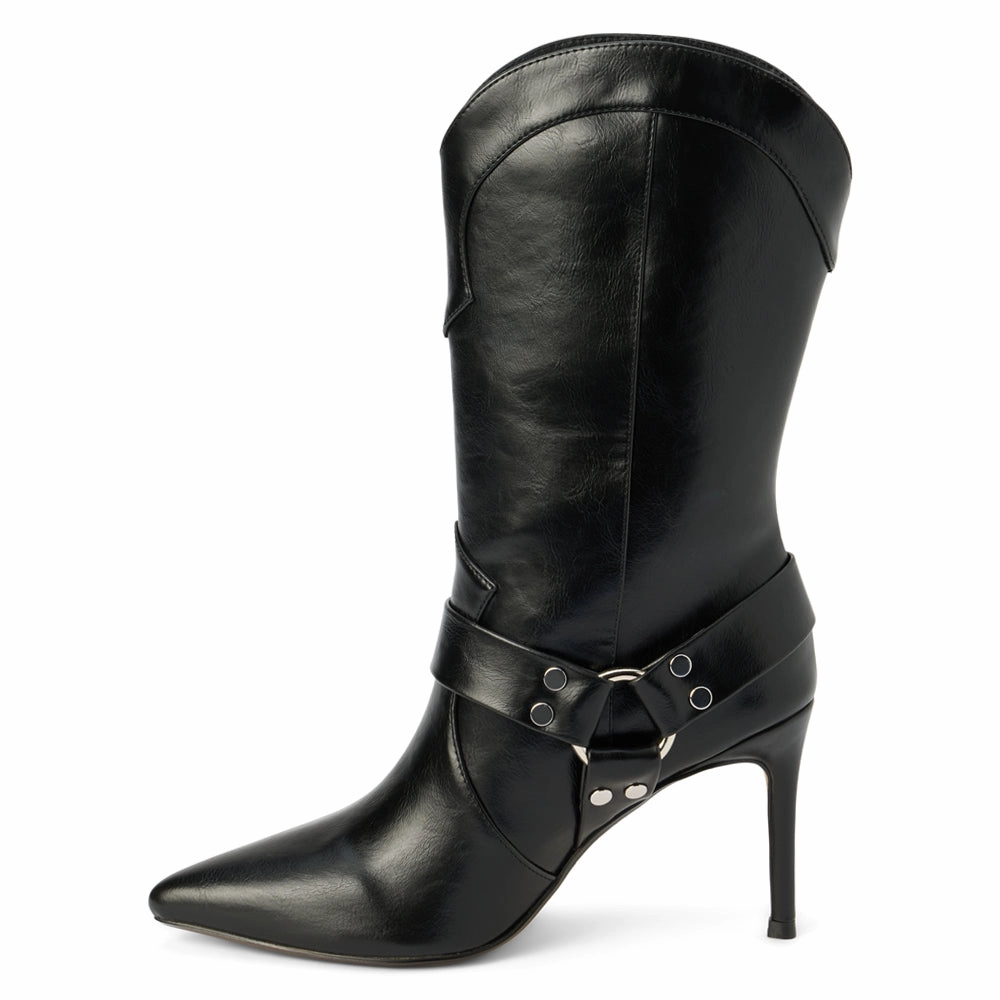 Avaline Pointed Toe Pull On Boots Travel Friendly