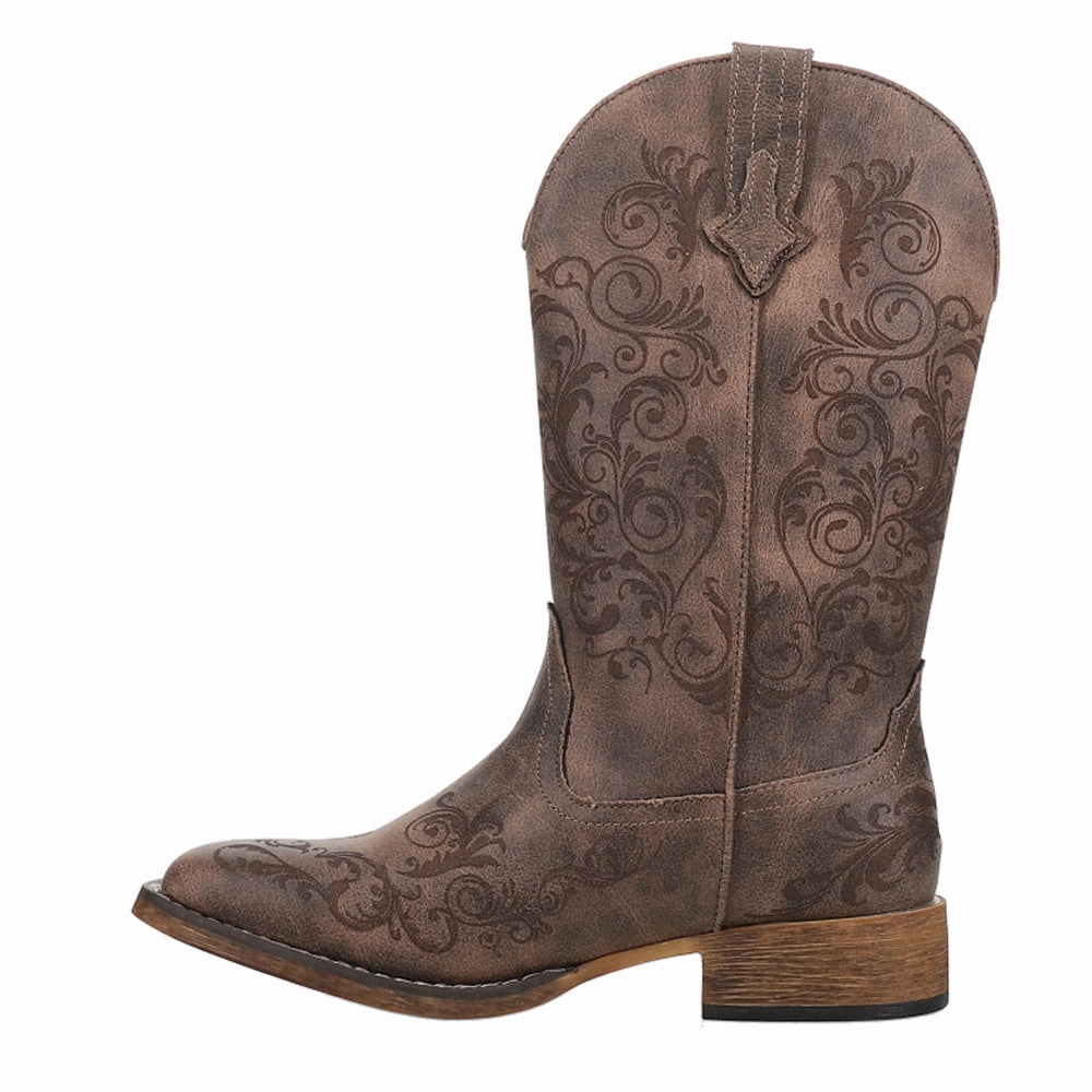 Heavy Weather Bailey Laser Square Toe Cowboy Boots