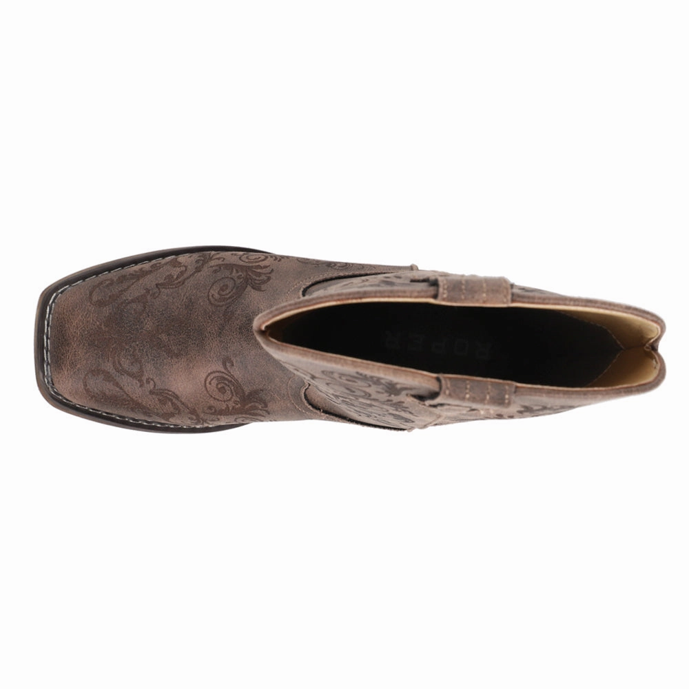 Durable Shell Work Commute Flexible Bailey Laser Square Toe Cowboy Boots