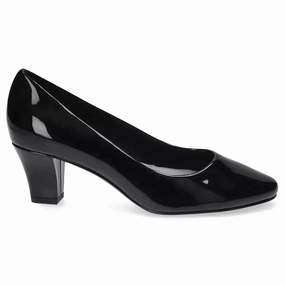 Ballari Round Toe Block Heel Pumps Retro feel