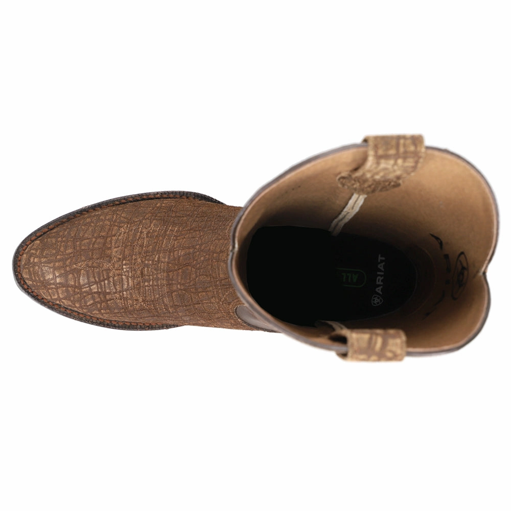 Bankroll Hippo Embroidered Round Toe Pull On Cowboy Boots coldest