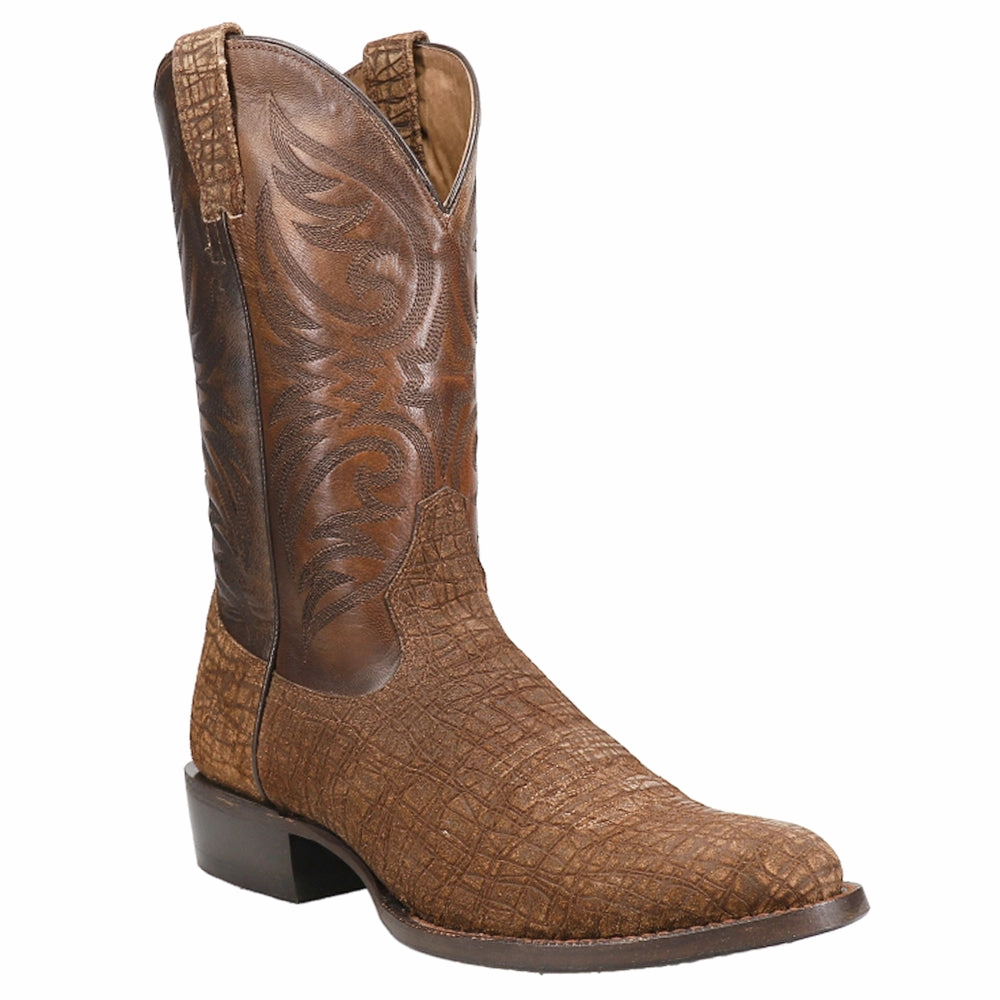 Bankroll Hippo Embroidered Round Toe Pull On Cowboy Boots adults' choices Contoured Heel Lock