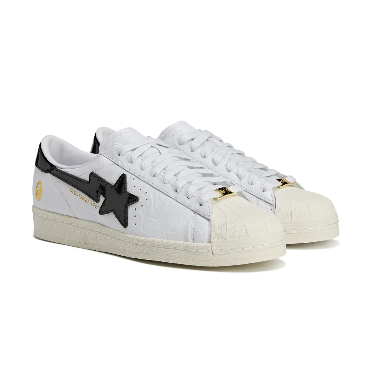 modern - style   BAPE Superstar Vintage 'White Black'