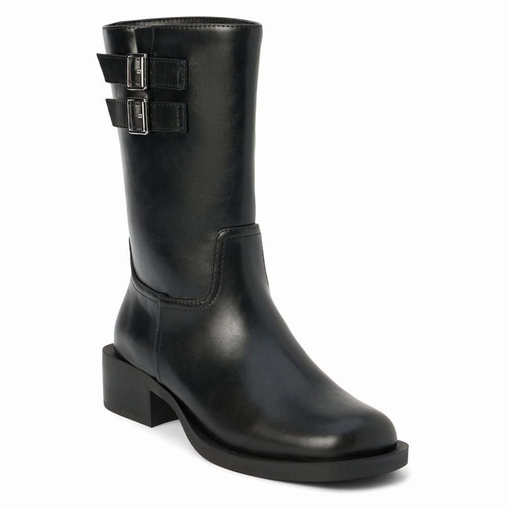 Basil Square Toe Pull On Motorcycle Boots Soft Touch