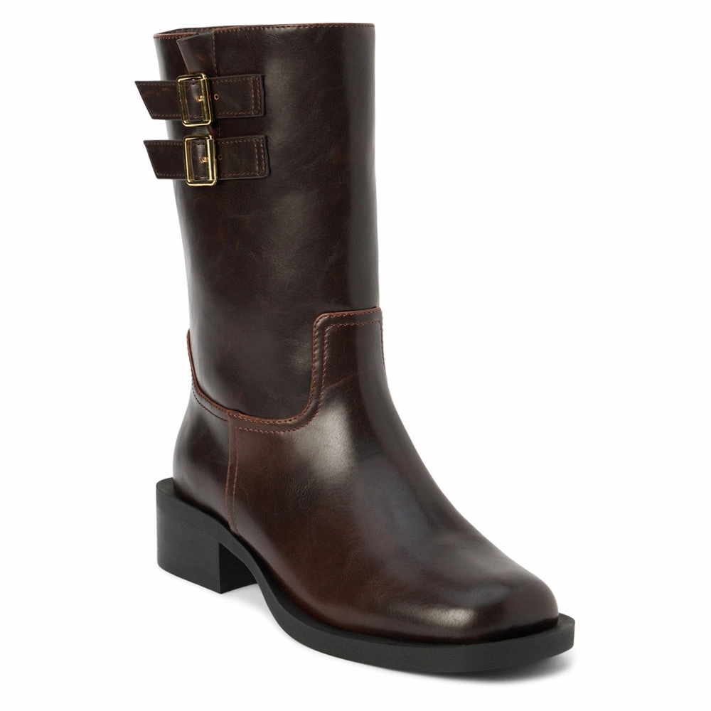 Basil Square Toe Pull On Motorcycle Boots Office Worker Quick Dry Interior