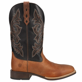 Drover Ultra Embroidered Square Toe Pull On Cowboy Boots Decent Dependable