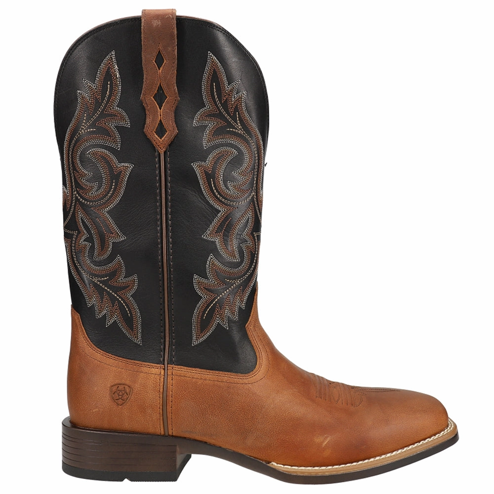 Drover Ultra Embroidered Square Toe Pull On Cowboy Boots Decent Dependable