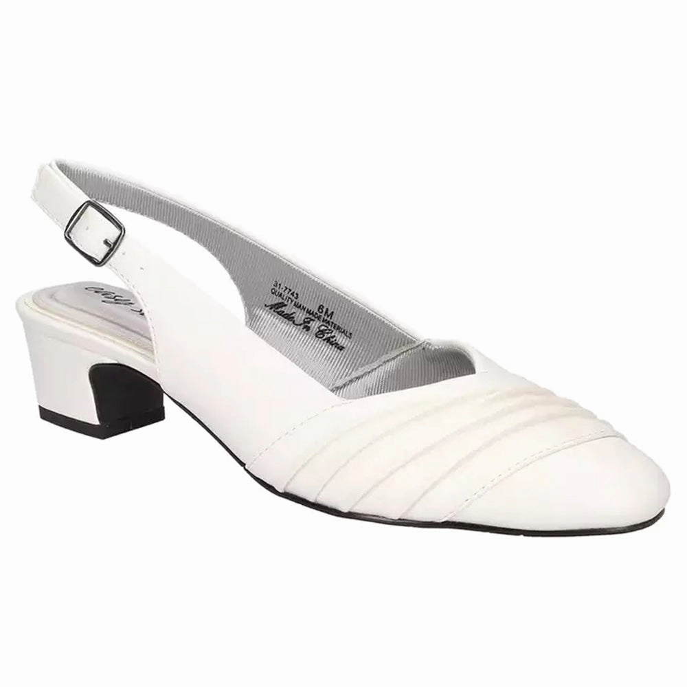 Bates Round Toe Slingback Pumps Eco friendly materials