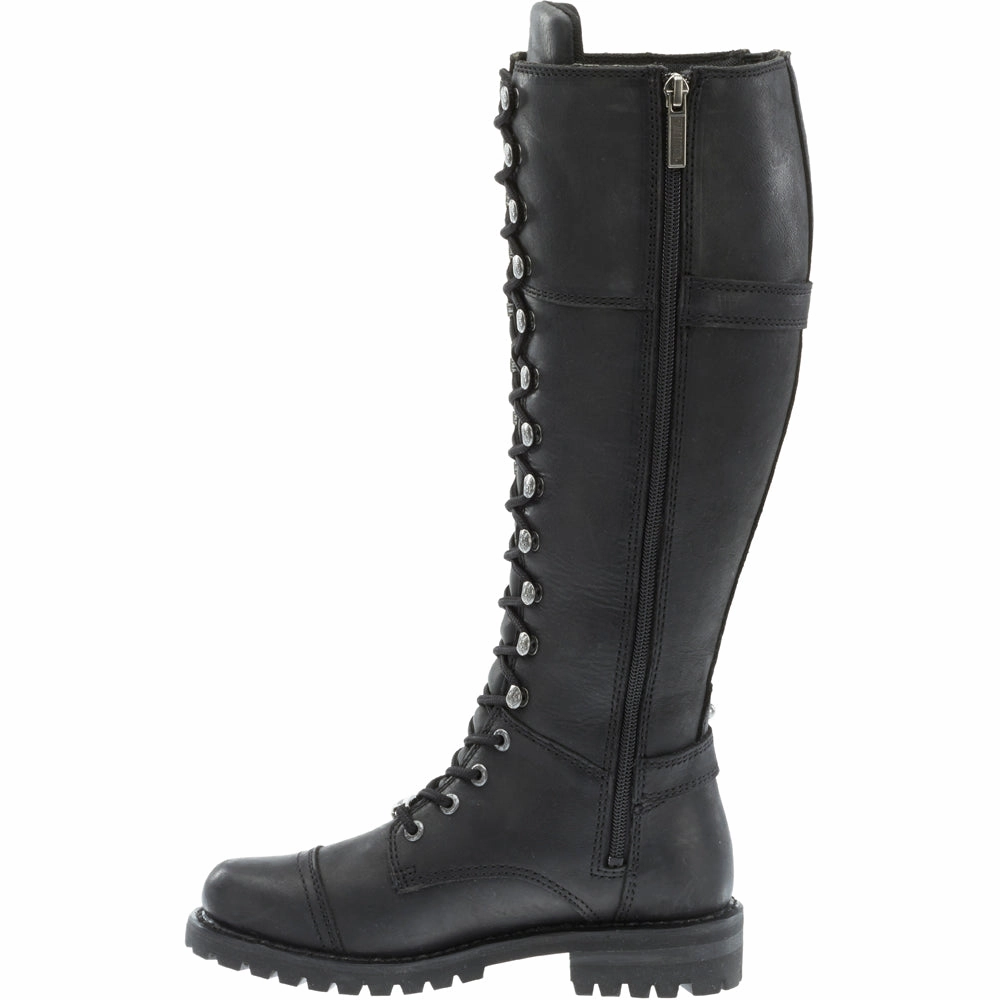 Soft Cushion Collar Sporty Look Beechwood Leather Tall Riding Boot