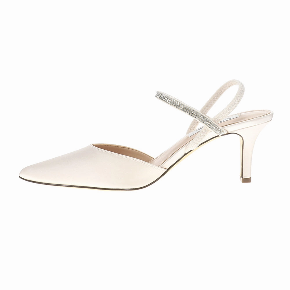 Billie Rhinestone Pointed Toe Slingback Pumps Urban Mode