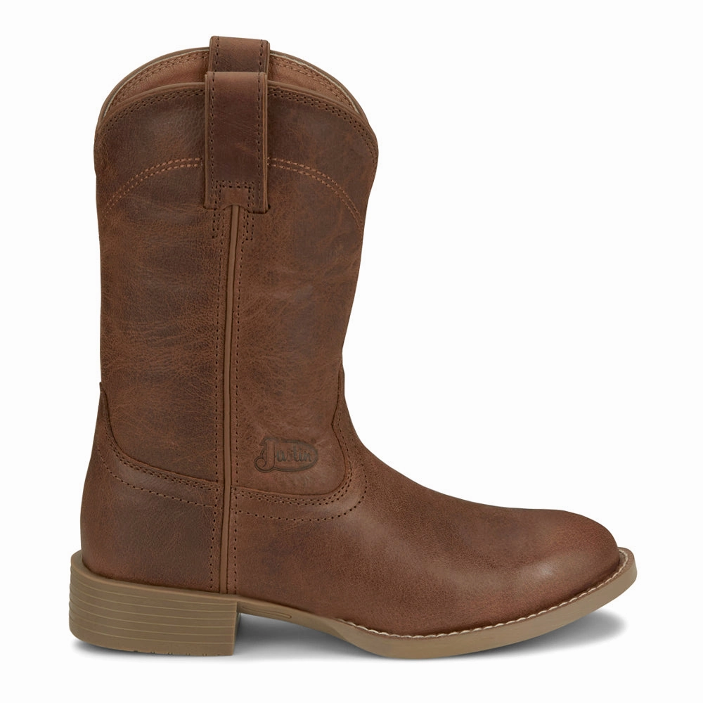 Blain Round Toe Roper Boots Pure Joy