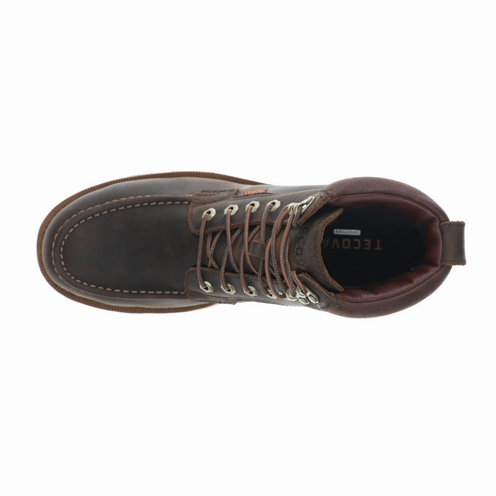 LongHaul Waterproof Moc Composite Toe Work Boots Secure Fastening Mechanism