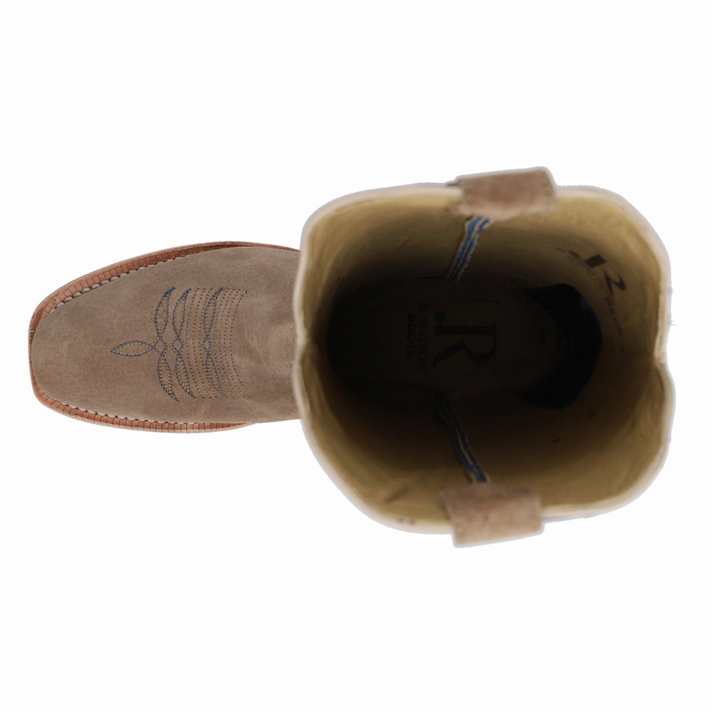 Cushioned Step Windy Weather Picnic Boar Caf?? Narrow Embroidered Square Toe Cowboy Boots