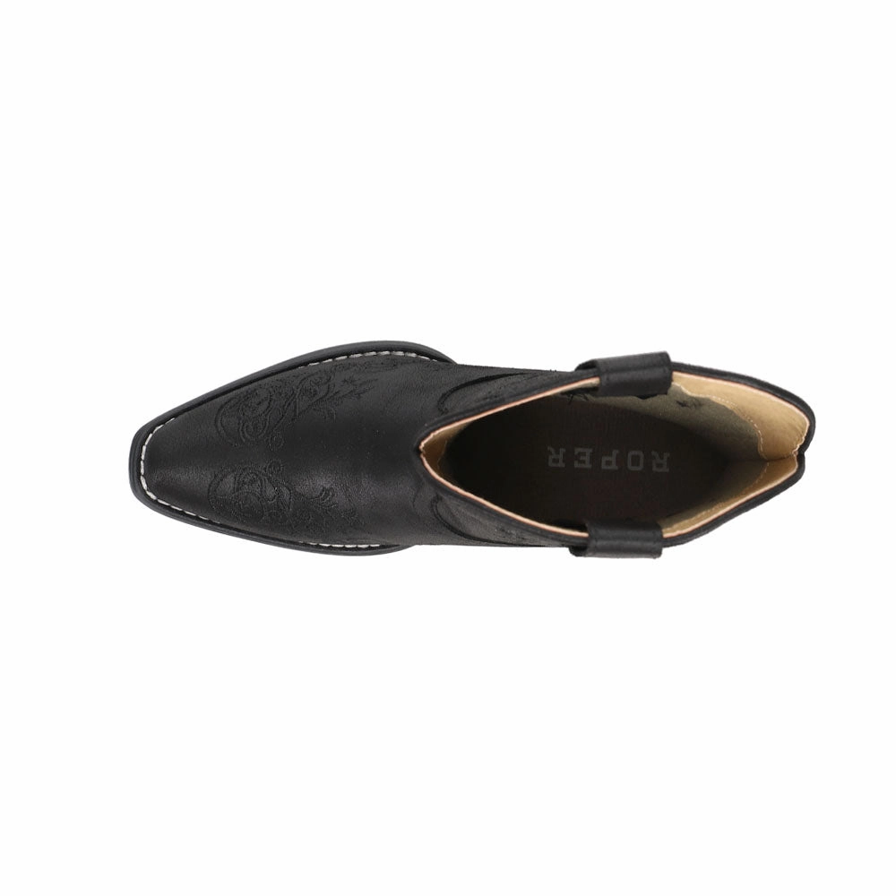 Thermoplastic Urethane Outsole Wedding Reception Riley Shorty Scroll Embroidered Snip Toe Cowboy Booties