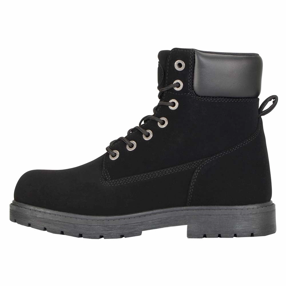 Brace Hi Fleece Round Toe Lace Up Boots bold - prints All-around silhouette