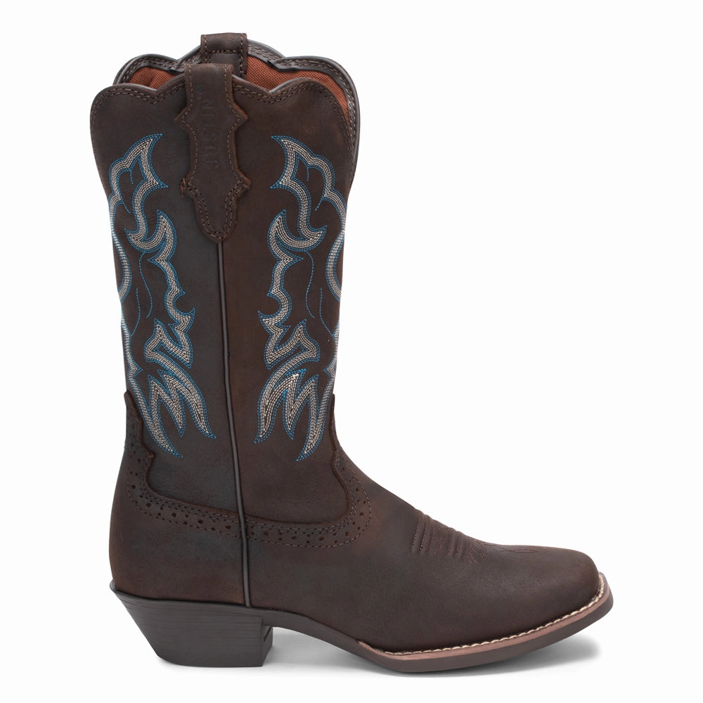 Brandy 12 Inch Square Toe Cowboy Boots Practical Style Classic Appearance
