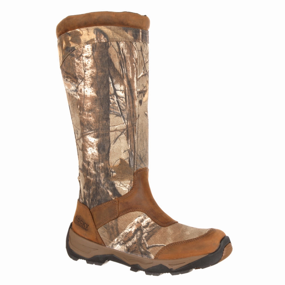 All Terrain Traction Lug Retraction Snake Resistant Camo Round Toe Pull On Boots
