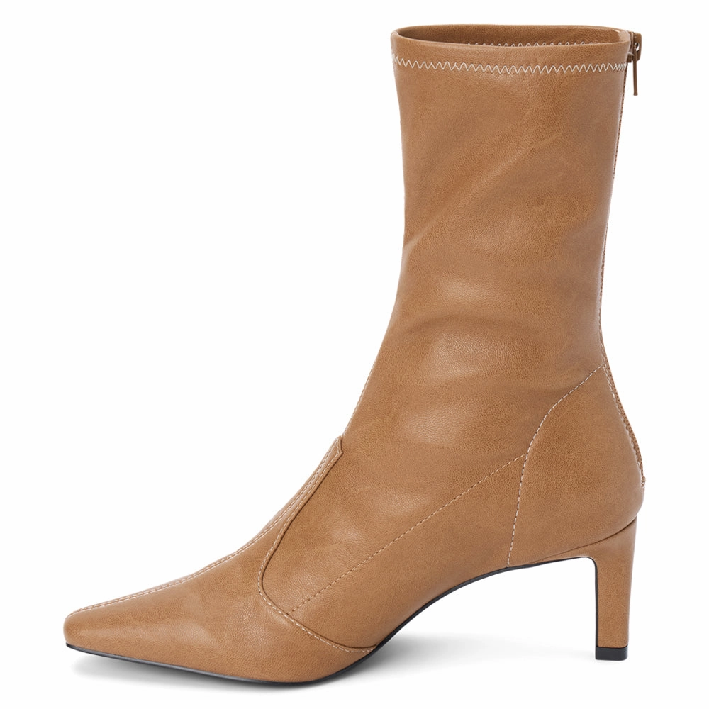 Comfort collar Clara Snip Toe Zippered Boots