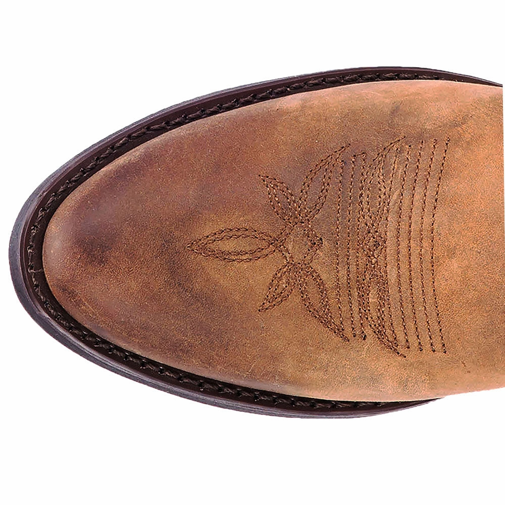 Bridget Embroidered Round Toe Cowboy Boots Shock Absorbing Mountain Climber Cold Weather