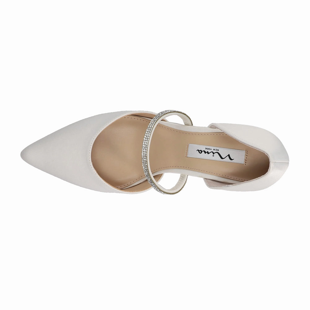 Brystol Rhinestone Pointed Toe Evening Pumps Everyday Setting