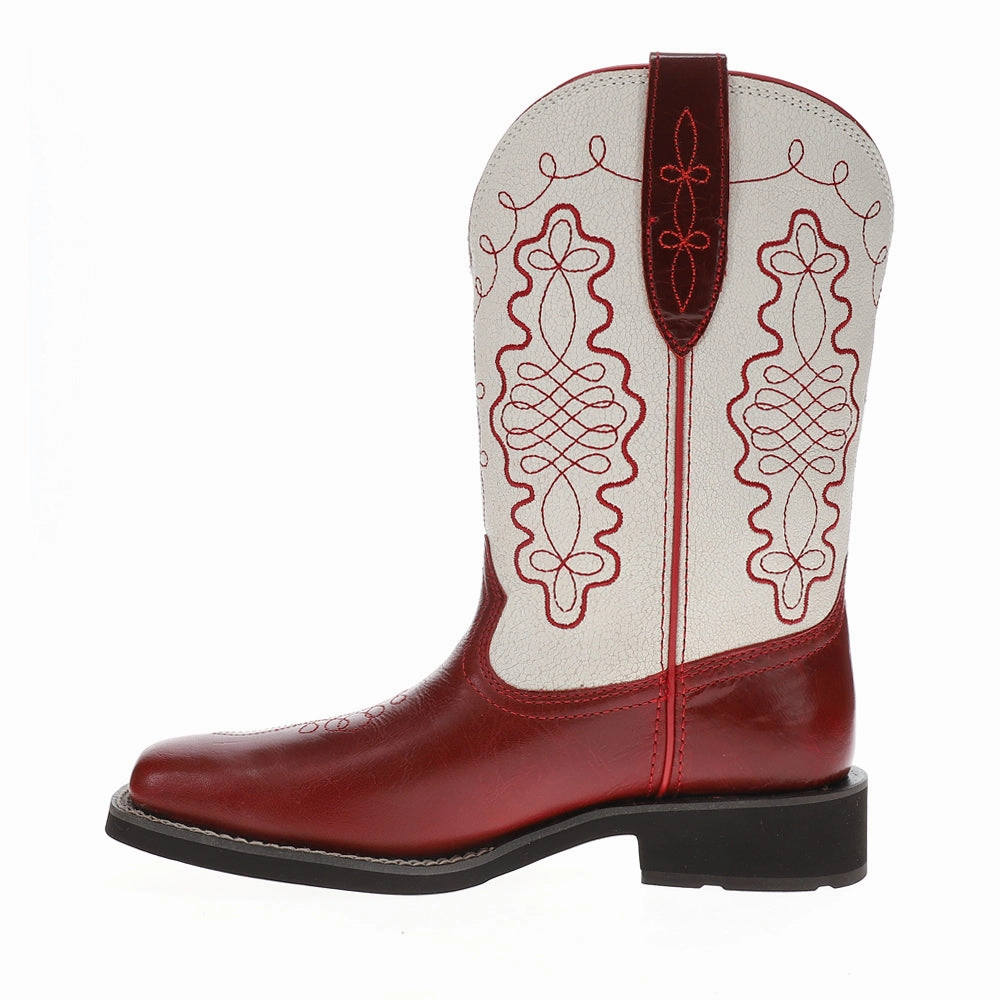 Callie Embroidered Square Toe Pull On Cowboy Boots Camping Trip