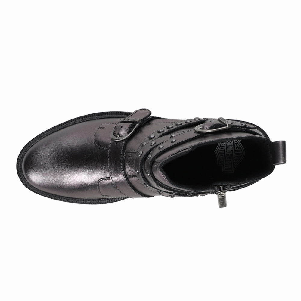 All Weather Outdoor Explorer Carrigan Metallic Stud Zippered Motorcycle Boot