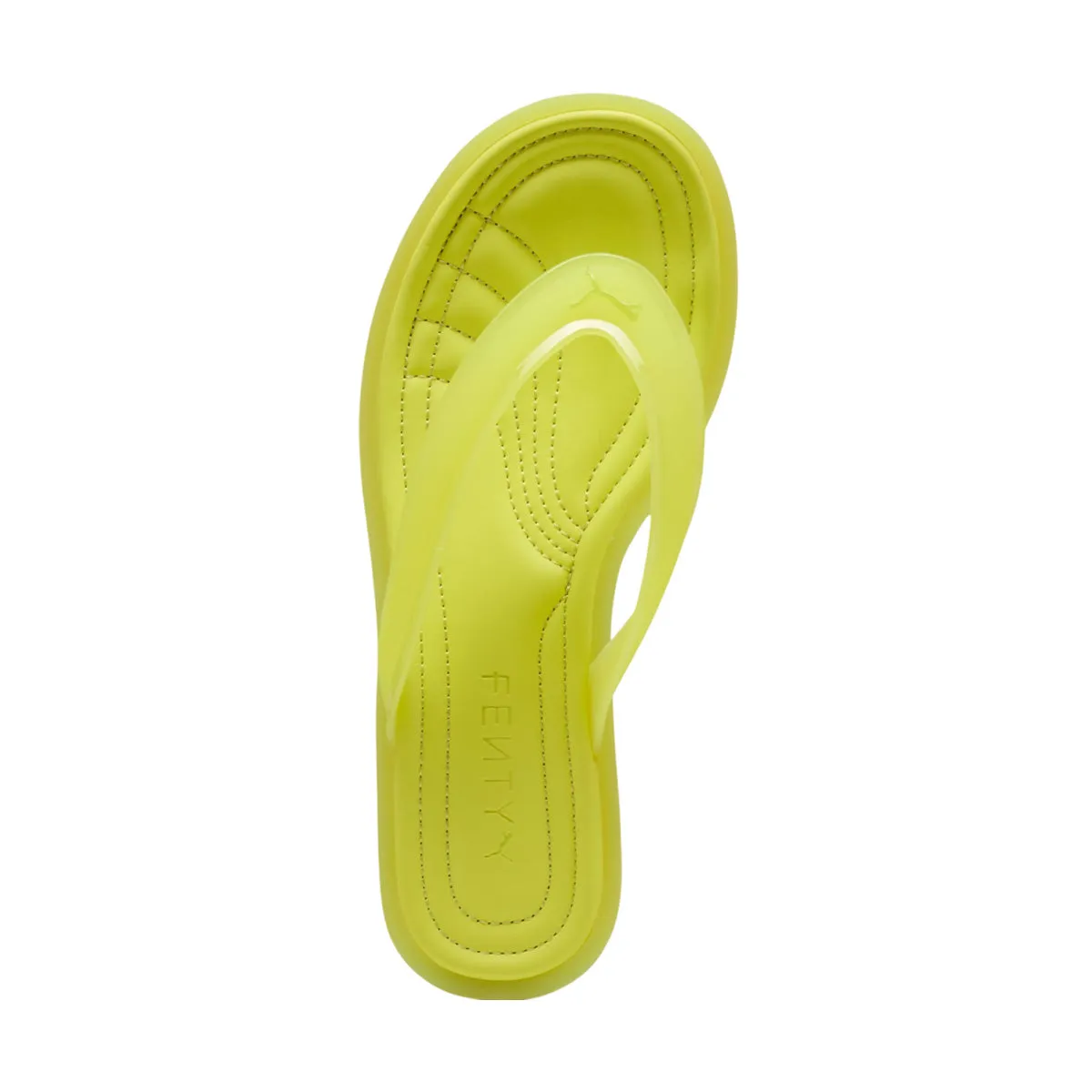 Heat Sealed Seams   FENTY Cat Cleat Jelly 'Lime Sheen'