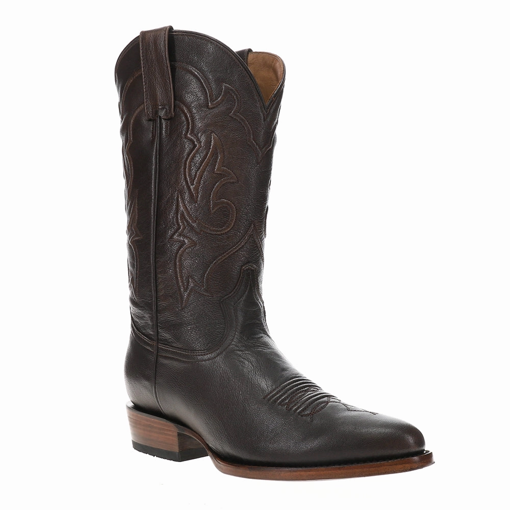 Carlisle Embroidered Round Toe Pull On Cowboy Boots Quick piece Ultra Cushioned