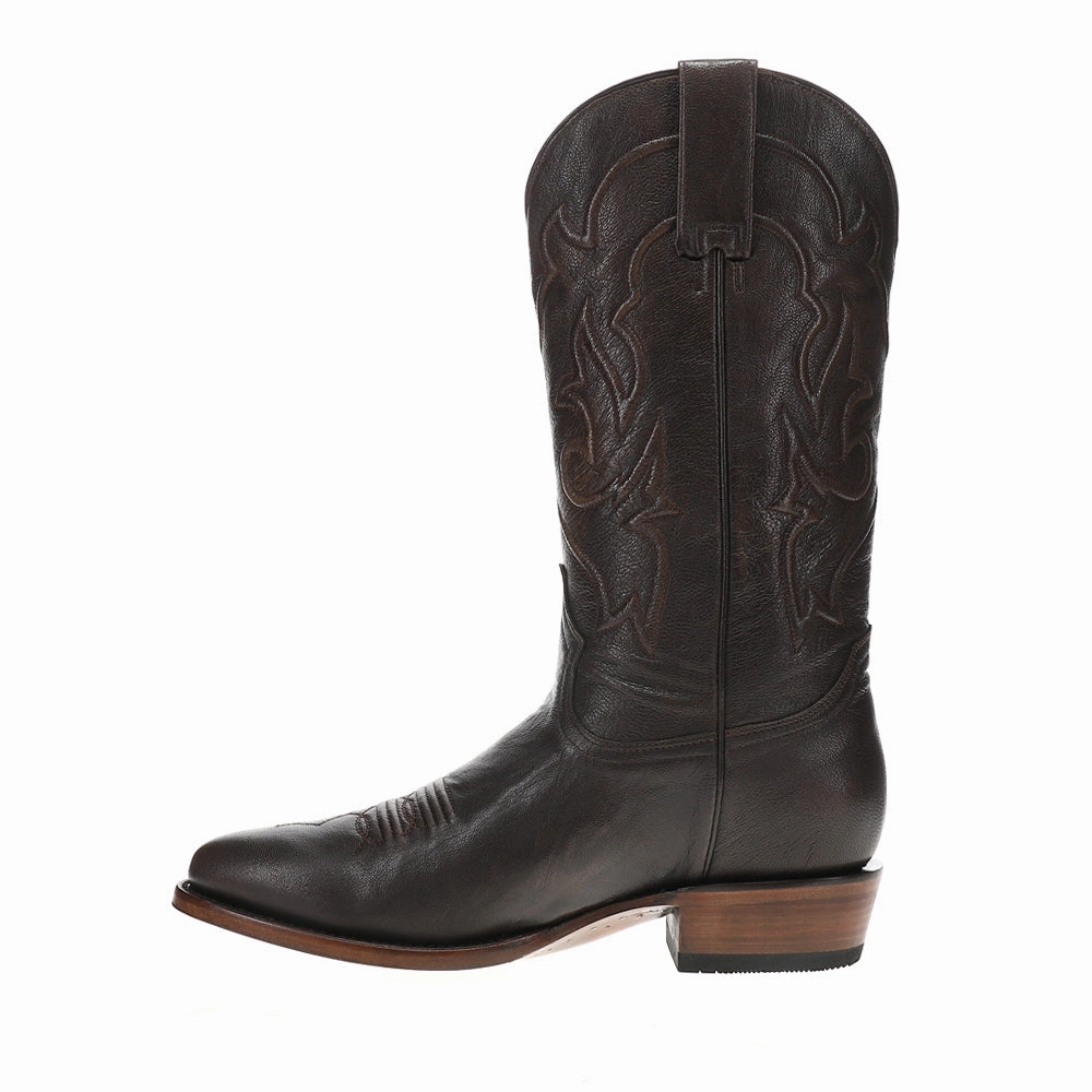 Pilates practitioners Reflective Safety Details Carlisle Embroidered Round Toe Pull On Cowboy Boots