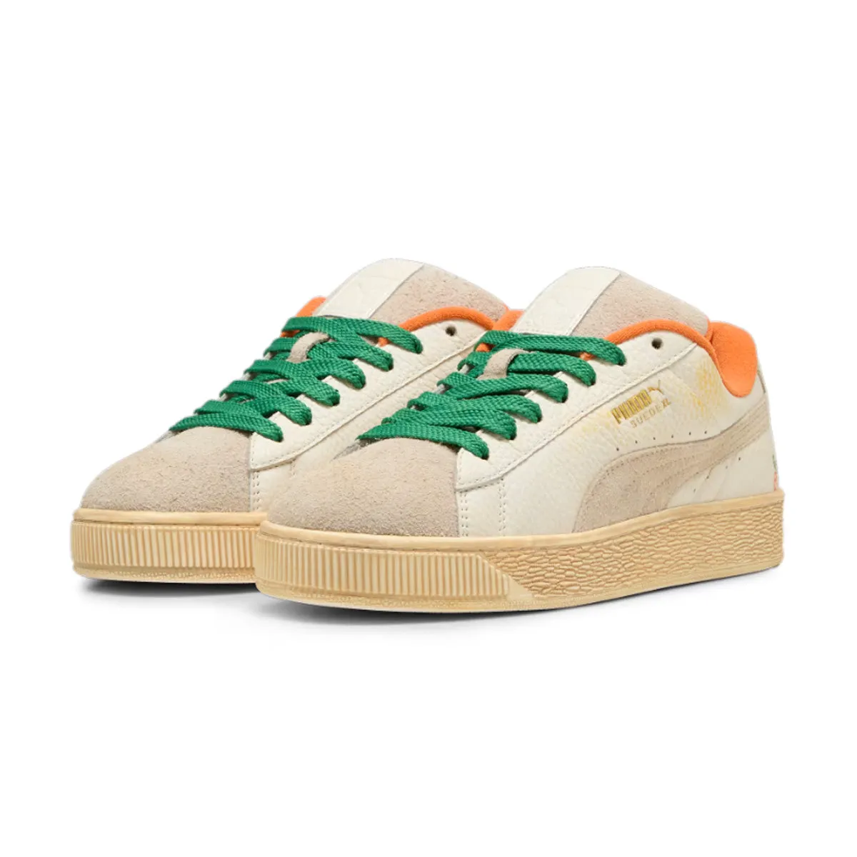 Statement flair Durable Material   Carrots Suede XL 'Warm White Rickie Orange'