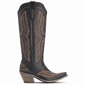 Anti microbial coating Protective Lining Casanova Embroidered Snip Toe Zippered Cowboy Boots