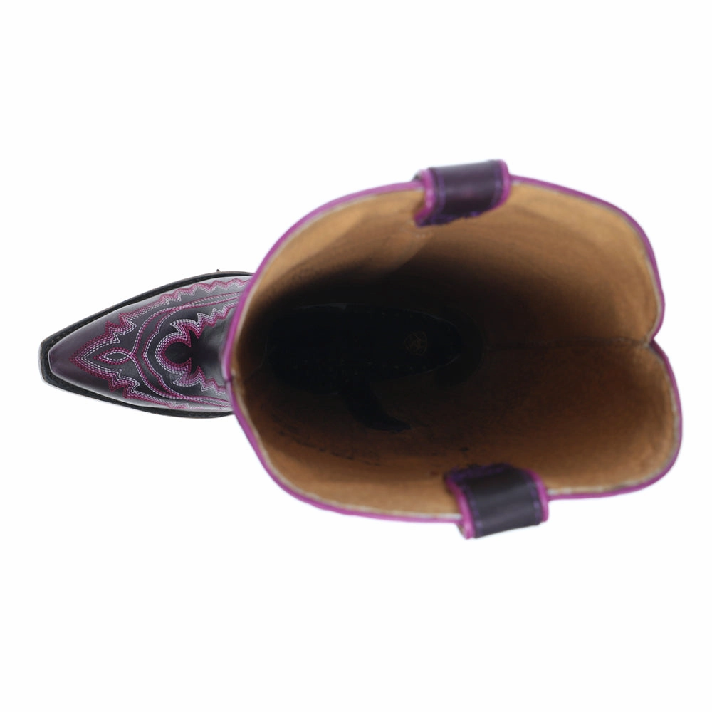 Casanova Embroidered Snip Toe Zippered Cowboy Boots Waterproof City Walking french chic