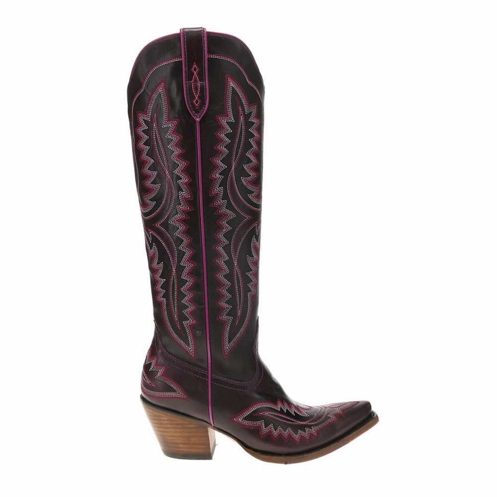 Casanova Embroidered Snip Toe Zippered Cowboy Boots Heavy Duty Seamless Style