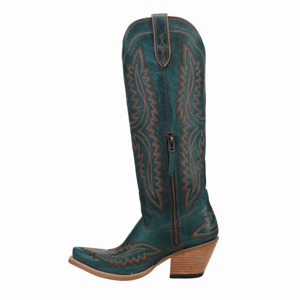 Casanova Embroidered Snip Toe Zippered Cowboy Boots Trendy