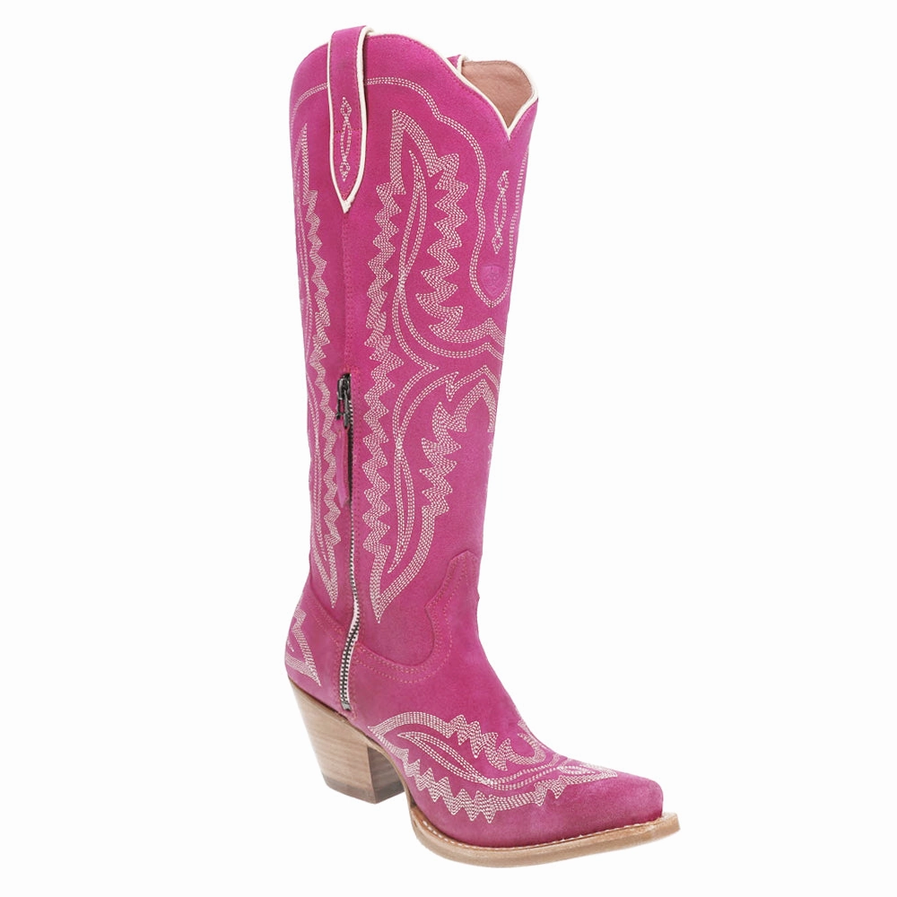 Urban Style Tear Resistant Upper Casanova Embroidered Snip Toe Zippered Cowboy Boots