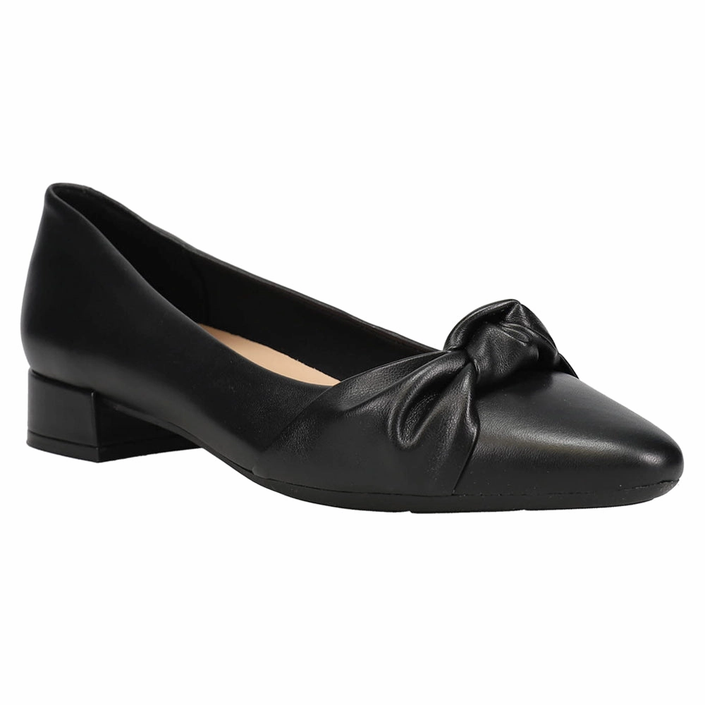 Caster Pointed Toe Block Heel Pumps Comfort Insoles