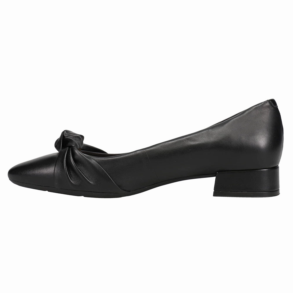Caster Pointed Toe Block Heel Pumps Wedge Sole