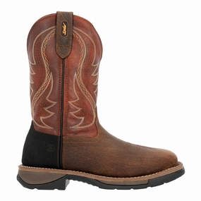 Padded flexibility Party - ready Workin' Rebel 11 Inch Slip Resistant Soft Toe Work Boots