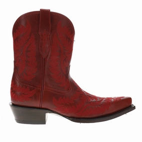 Cate Embroidered Snip Toe Zippered Cowboy Booties Durable Shell Winter Walker All Weather Mountain Climber