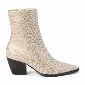 Reinforced Caty Croc Pointed Toe Zippered Booties