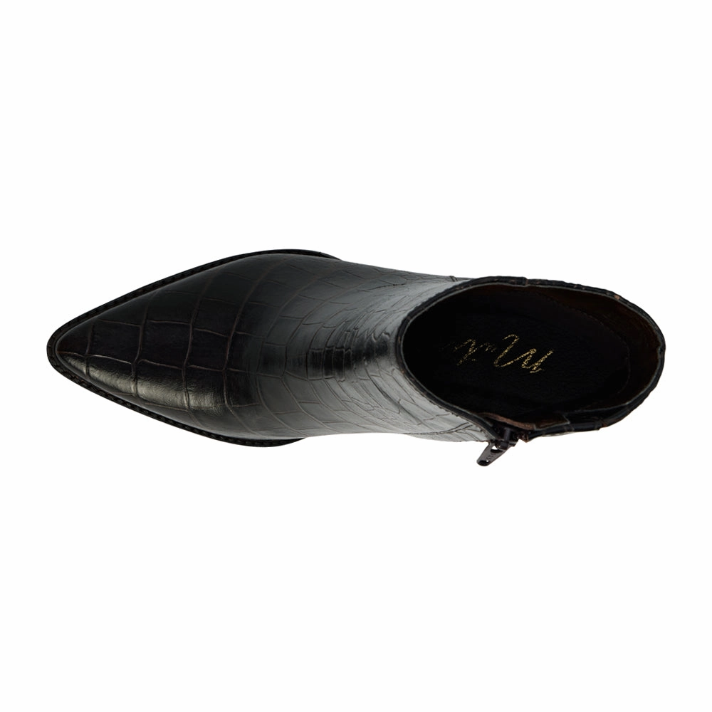 Breathable Nature Lover Caty Croc Pointed Toe Zippered Booties