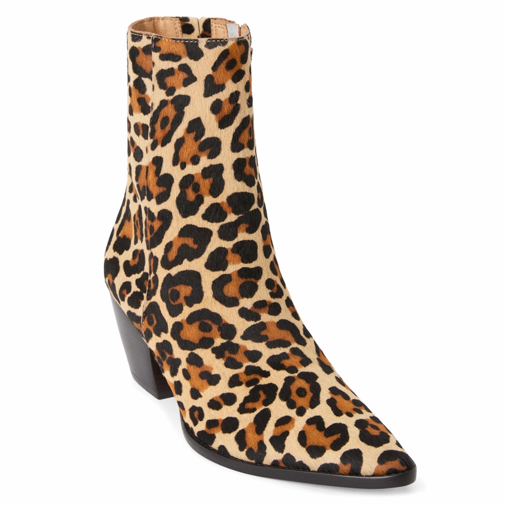 Quick Drying Windy Weather Flexible Frame Remote Hiking Caty Leopard Pointed Toe Zippered Booties