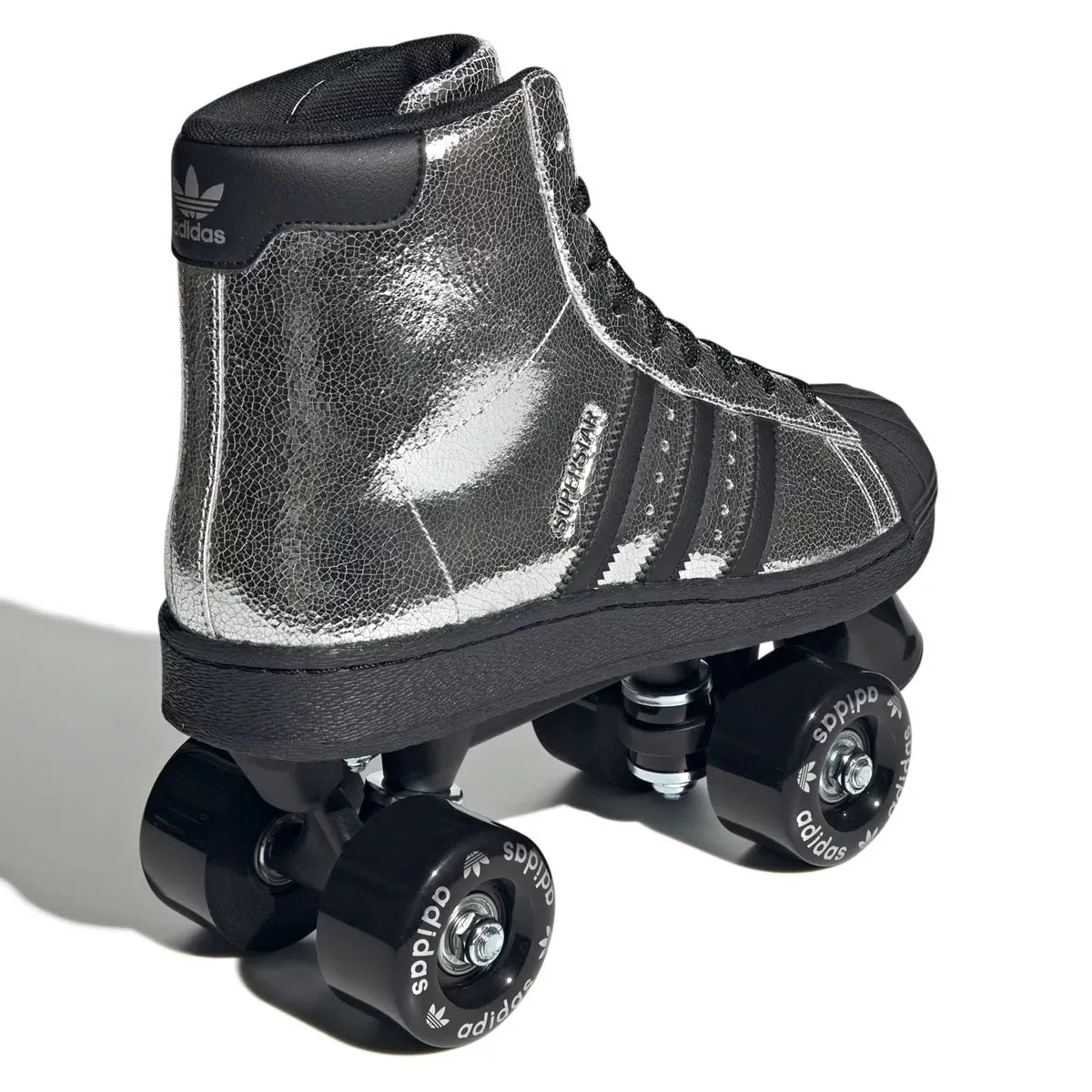 Wmns Superstar 82 Roller Skates 'Silver Metallic Core Black' flexible rubber Senior
