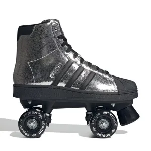 Wmns Superstar 82 Roller Skates 'Silver Metallic Core Black' Luxe Touch