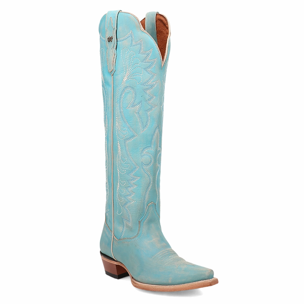 Celeste Embroidered Snip Toe Cowboy Boots Abrasion Resistant Material