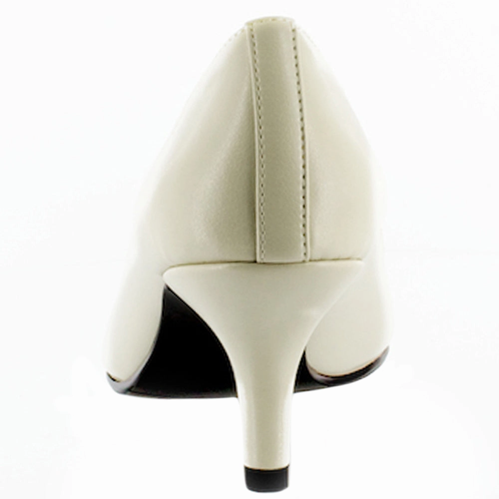 Dressy look Rich Color Chiffon Pointed Toe Kitten Heel Pumps