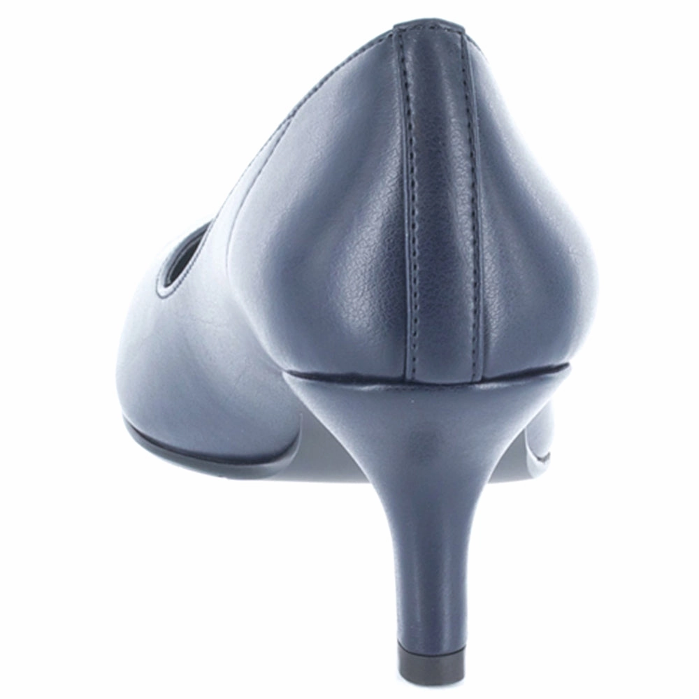 Chic Comfort Chiffon Pointed Toe Kitten Heel Pumps