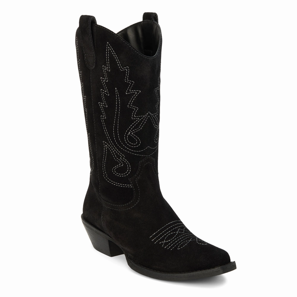 Enhanced grip Gaucho Embroidered Snip Toe Cowboy Boots