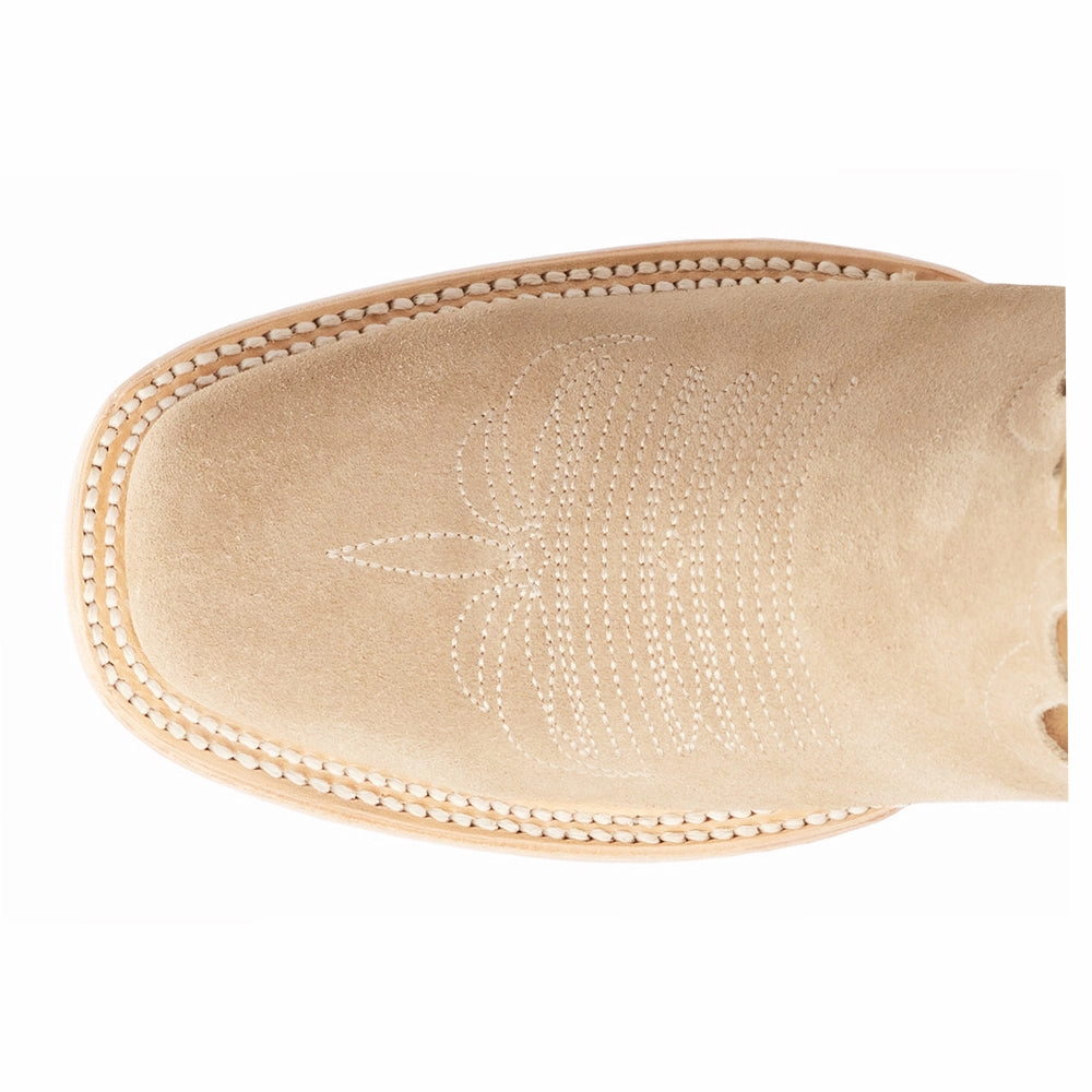 Classic Embroidered Square Toe Cowboy Boot Rugged Built Functional Minimalist