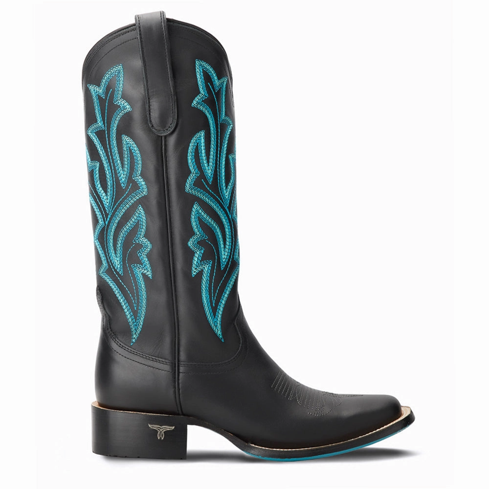 Versatile Traction Pattern Classic Embroidered Square Toe Cowboy Boot